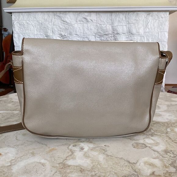 Trussardi Crespo Collection Italian Leather Unisex Messenger Bag Vintage - Picture 4 of 16